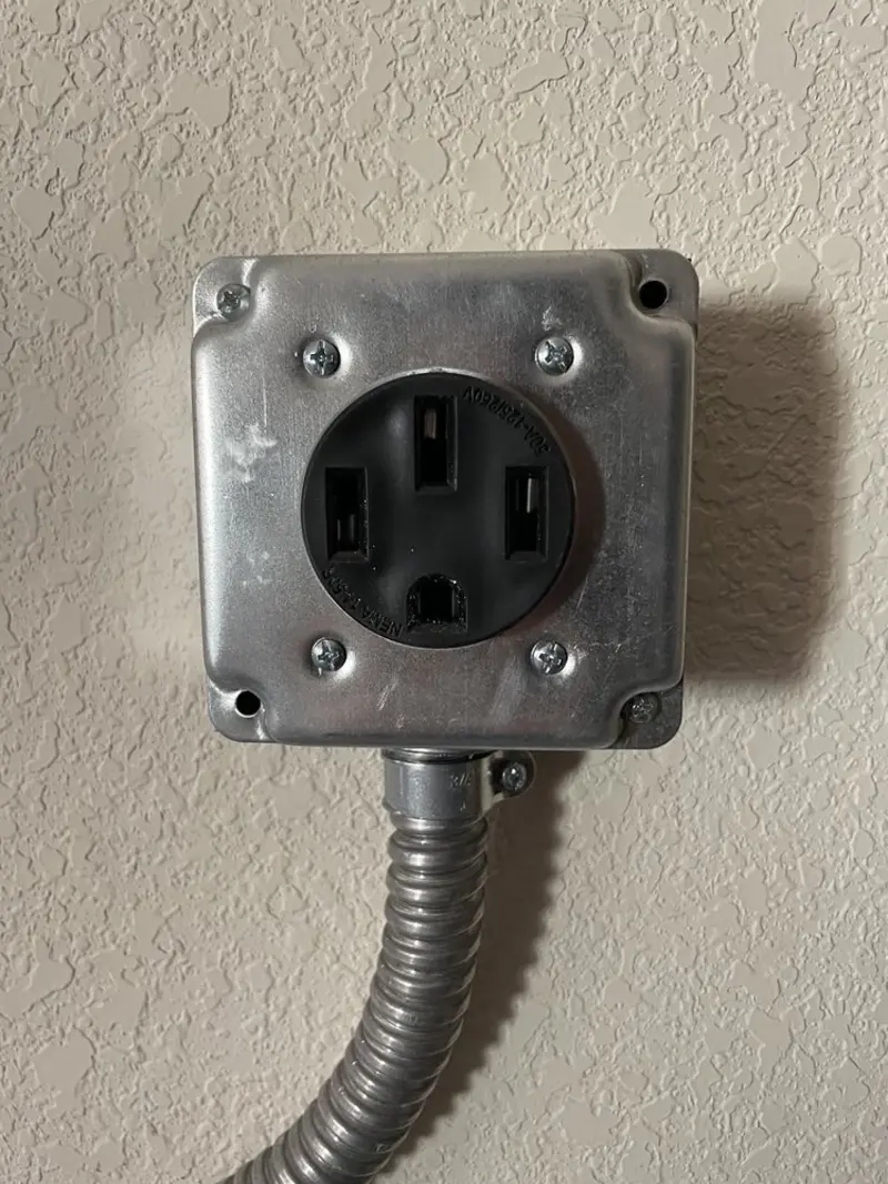 NEMA 14-50 outlet installed for Smart Home Electrical in Jeannette